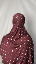 Mocha cream polka dot