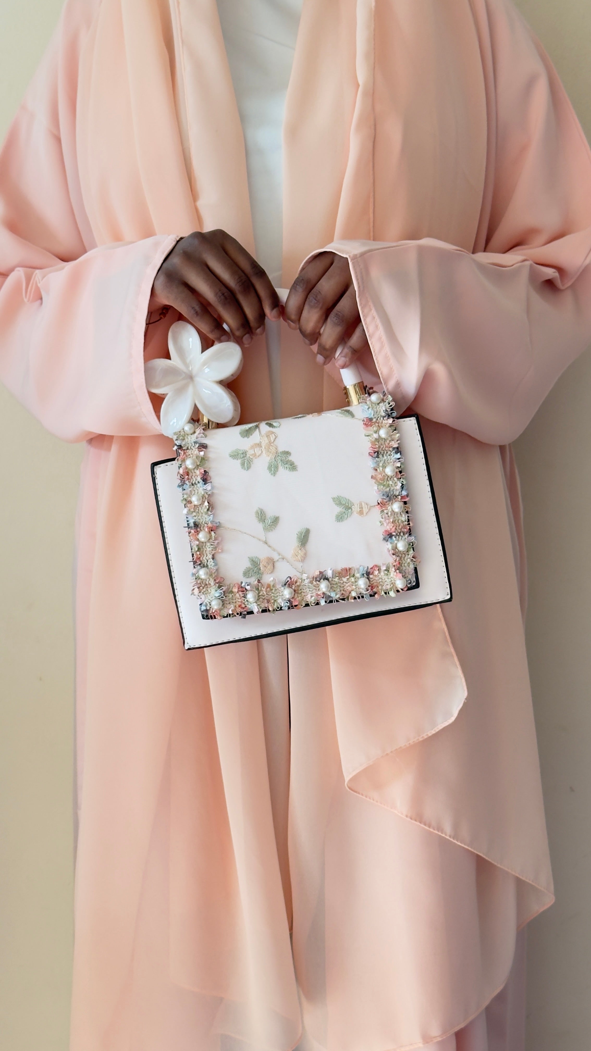 Peach Abaya